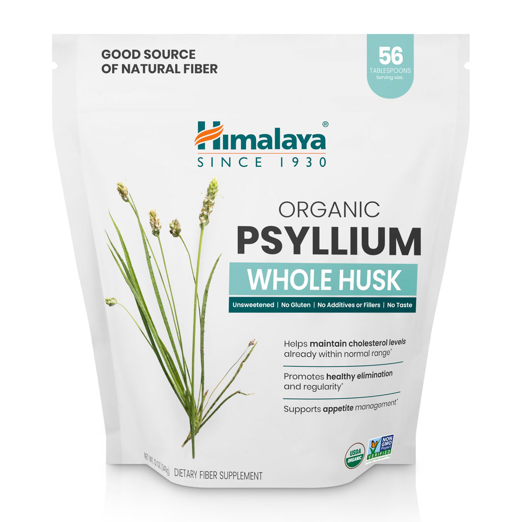 Organic Psyllium Whole Husk Fiber Supplement, Unflavored, 12 oz Z19777