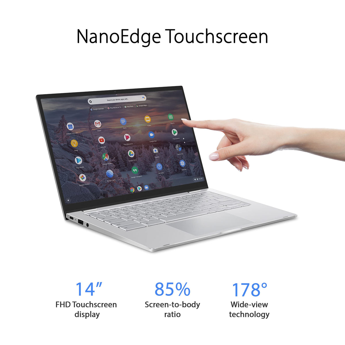14" FHD Touch Screen Chromebook Laptop Q710