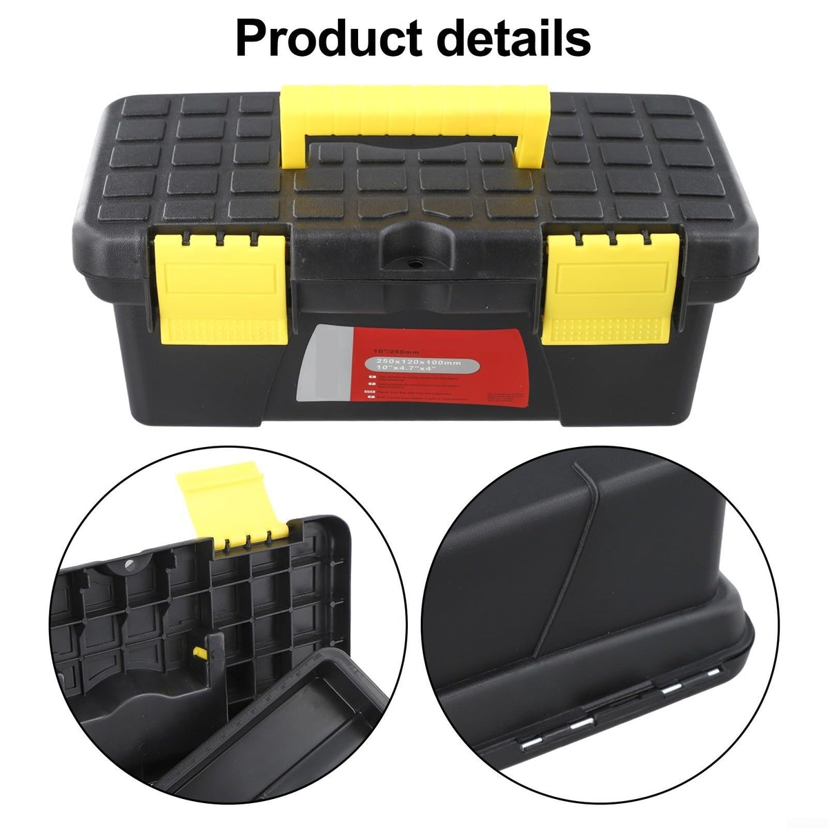 10 Inch 2 Layer Plastic Toolbox A2296
