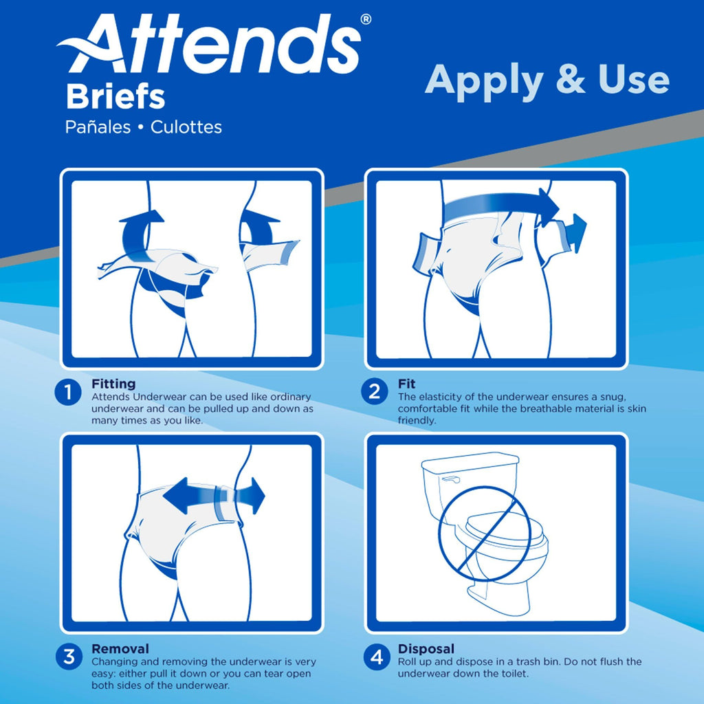 Large/X-Large Adult Incontinence Briefs 96 Ct R4941