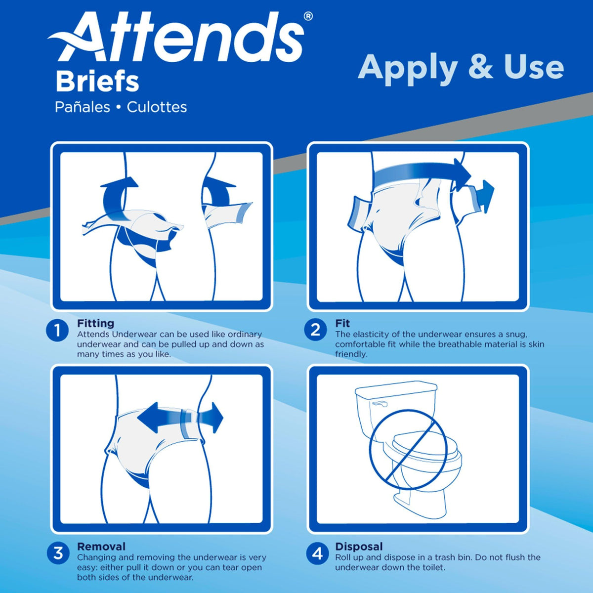 Large/X-Large Adult Incontinence Briefs 96 Ct R4941