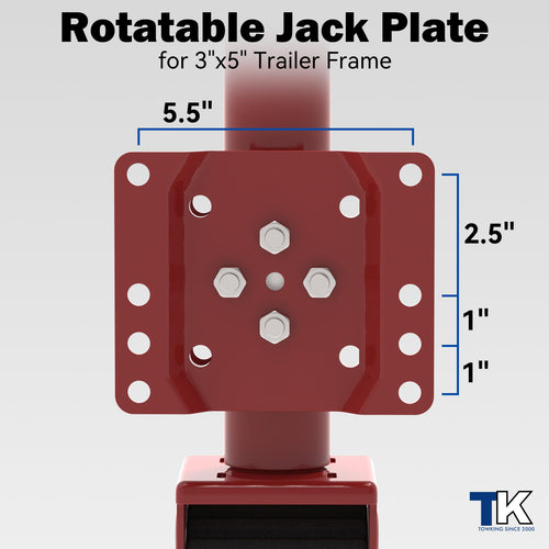 2000 lbs Swivel Trailer Jack with 8" Wheel L318