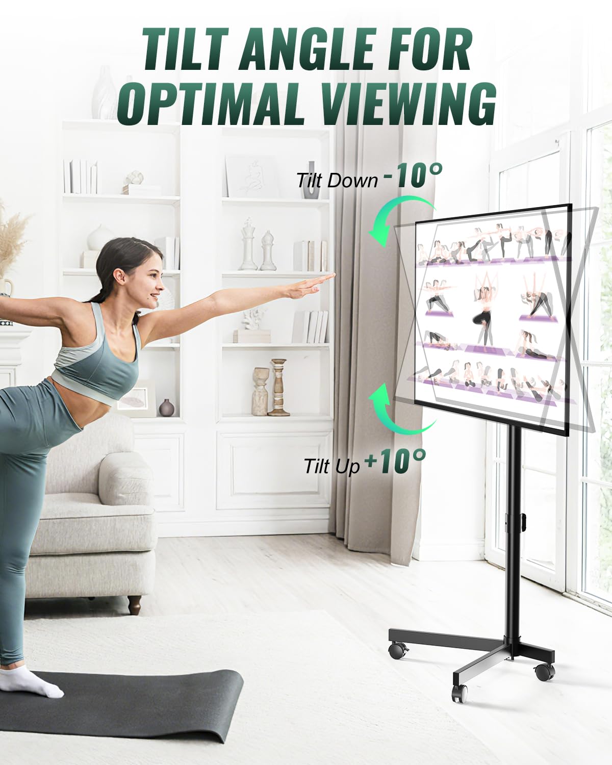 Rolling TV Stand on Wheels for 23-60 Inch TV P352880