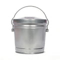 6 Gallon Galvanized Metal Trash Can with Lid E8408