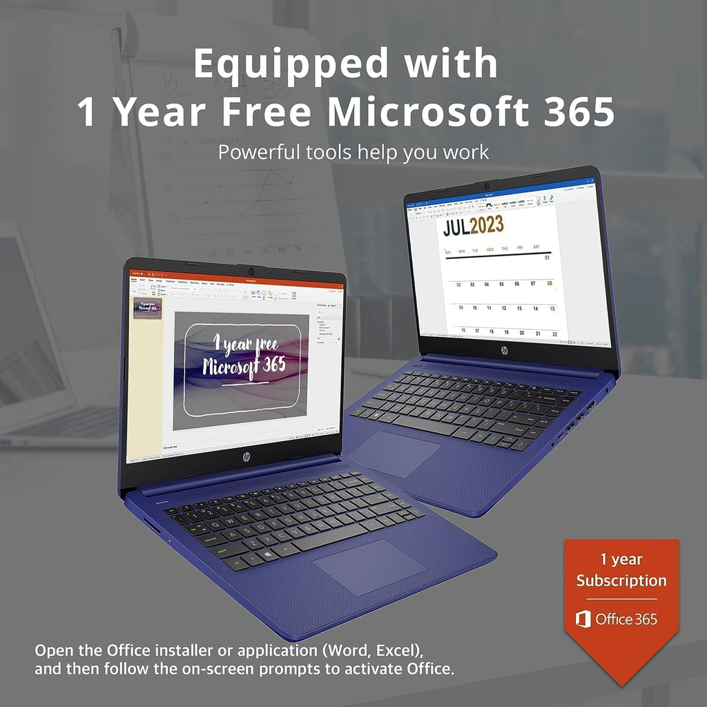 14" Ultral Light Thin Laptop, Quad-Core Intel Celeron, 16GB RAM, 564GB, Windows 11 S, Royal Blue T111238