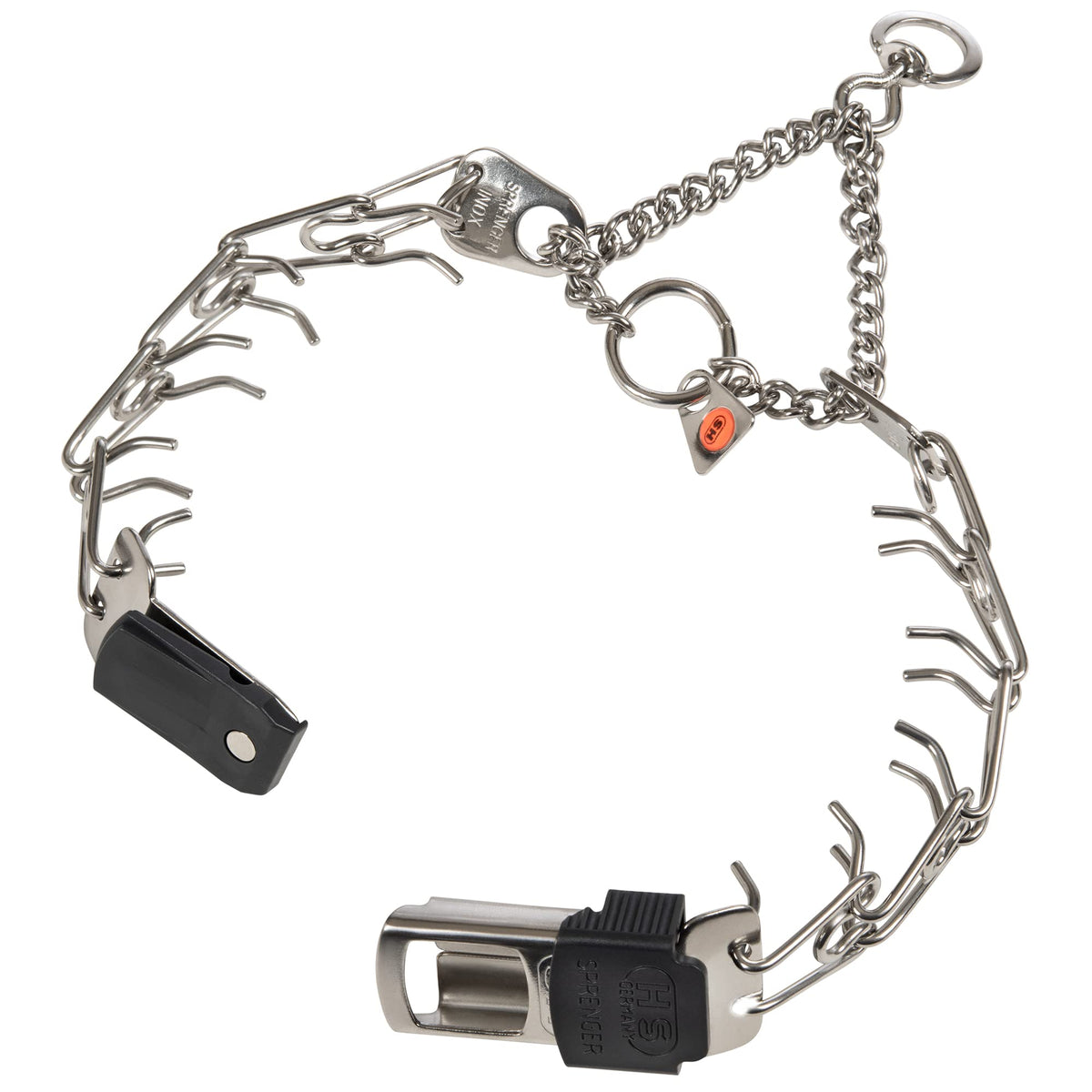 Adjustable Stainless Steel Prong Collar with Quick Release Buckle E989