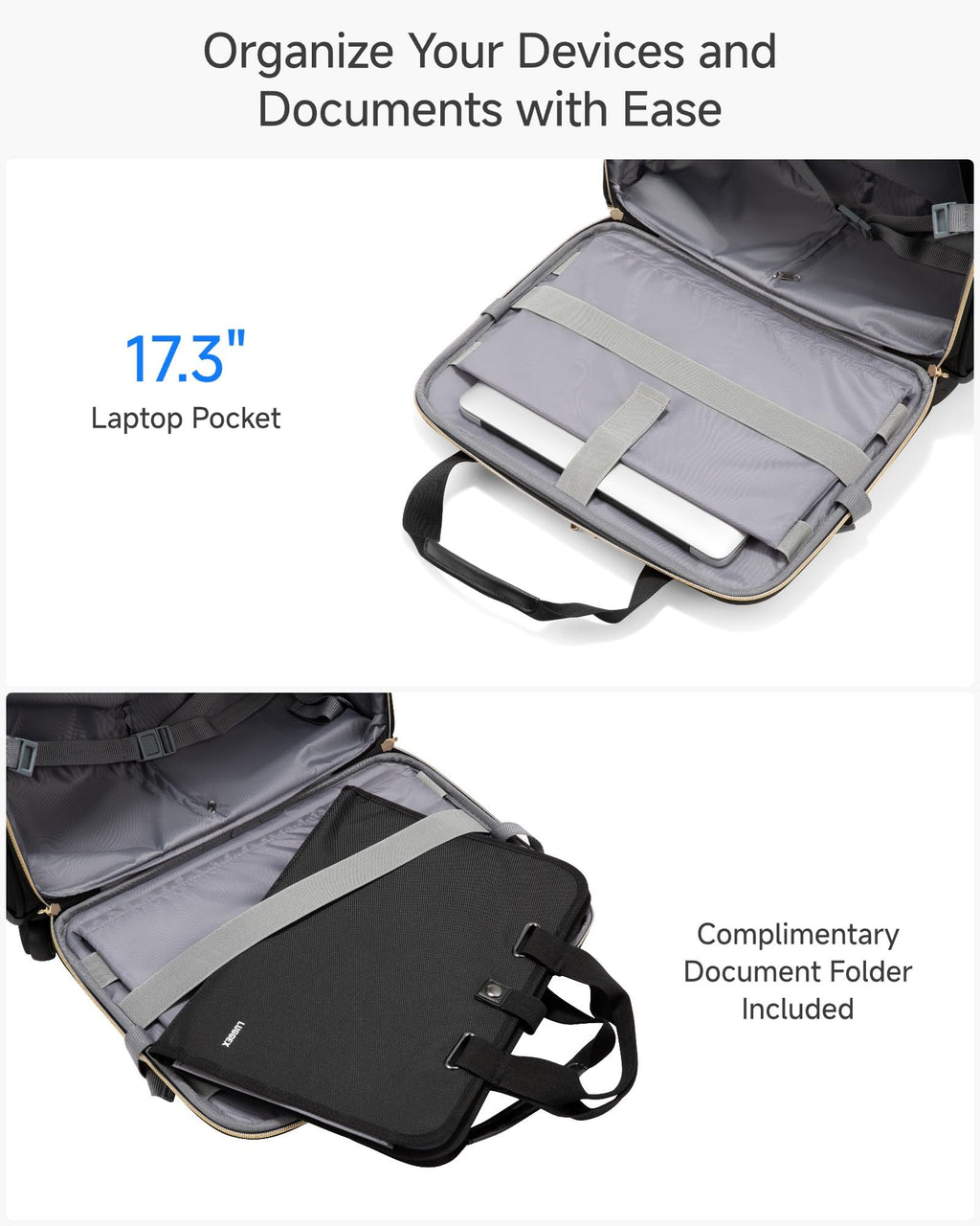 Black Rolling Laptop Bag Q660