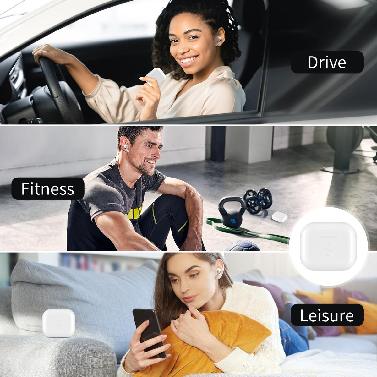 Wireless Charging Case Replacement with Bluetooth Pairing Sync Button R599677