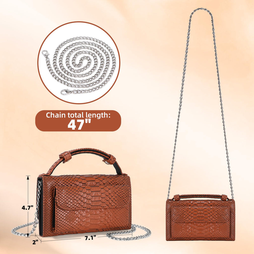 Animal Pattern Embossed Leather Crossbody Wallets Bags D705