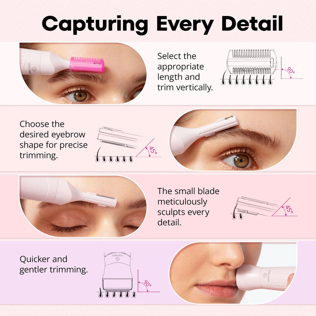 Women's 2 in 1 Eyebrow Trimmer & Facial Hair Remover M15709