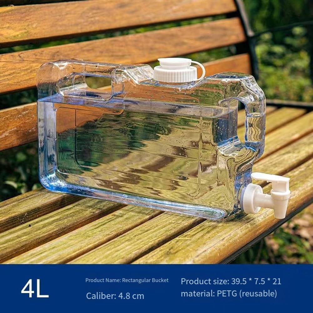 Clear Plastic Water Jug with Faucet R79970