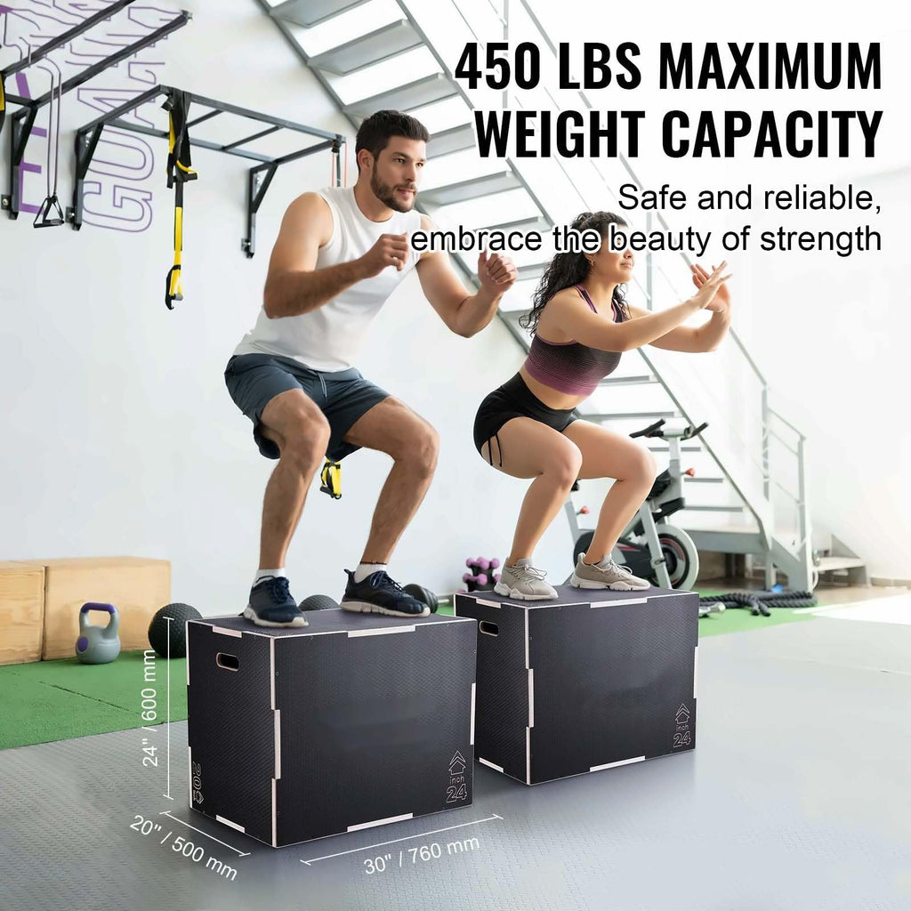3 in 1 Wooden Plyo Box Z3515