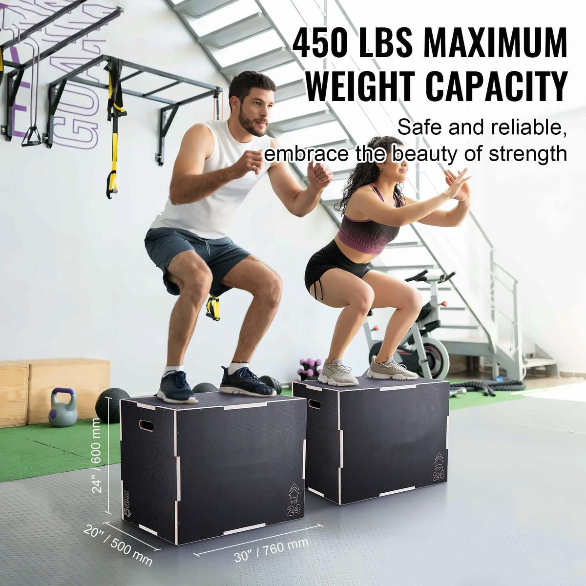 3 in 1 Wooden Plyo Box Z3515
