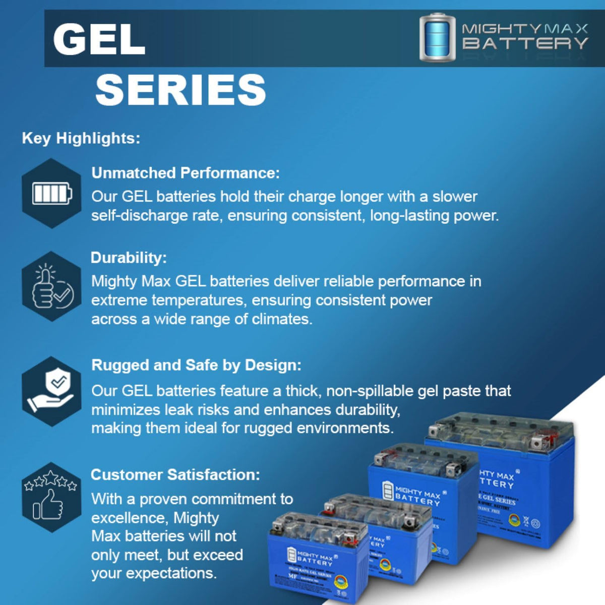 12V 11.2Ah GEL Battery V125