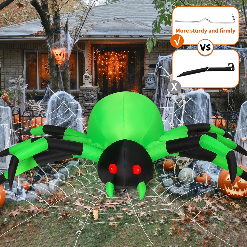 9FT Green Spider Yard Inflatables R55723