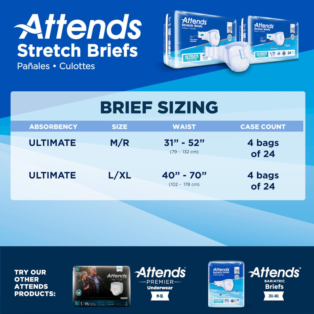 Large/X-Large Adult Incontinence Briefs 96 Ct R4941