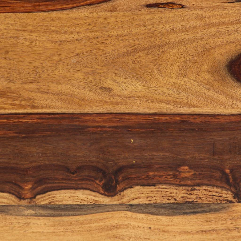 Black Coffee Table 47.2"x23.6"x15.7" Solid Sheesham Wood W380432