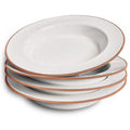Ceramic Wide Rimmed Soup Bowl 25oz Set of 4 O4633
