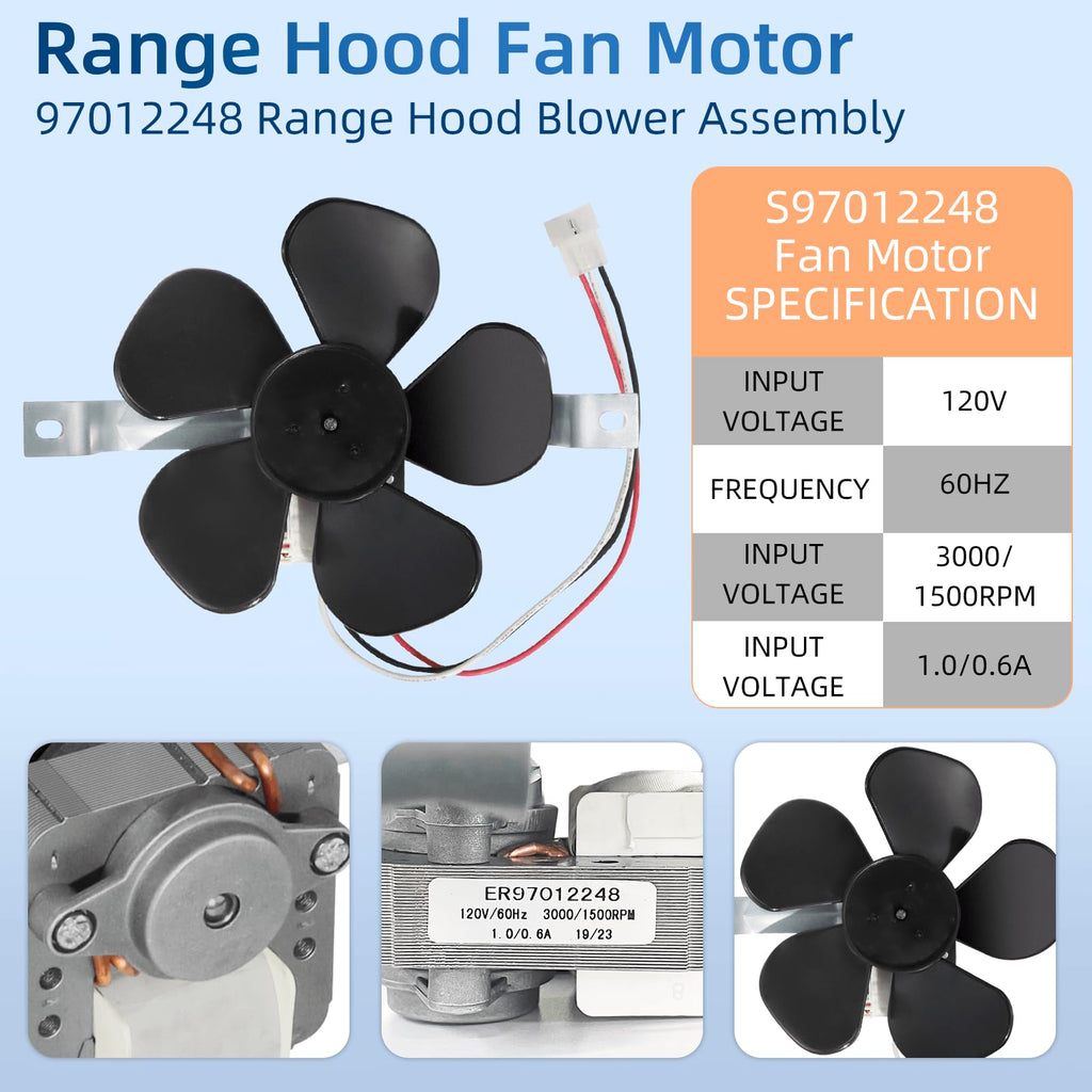 Range Hood Fan Motor Replacement Part W512683