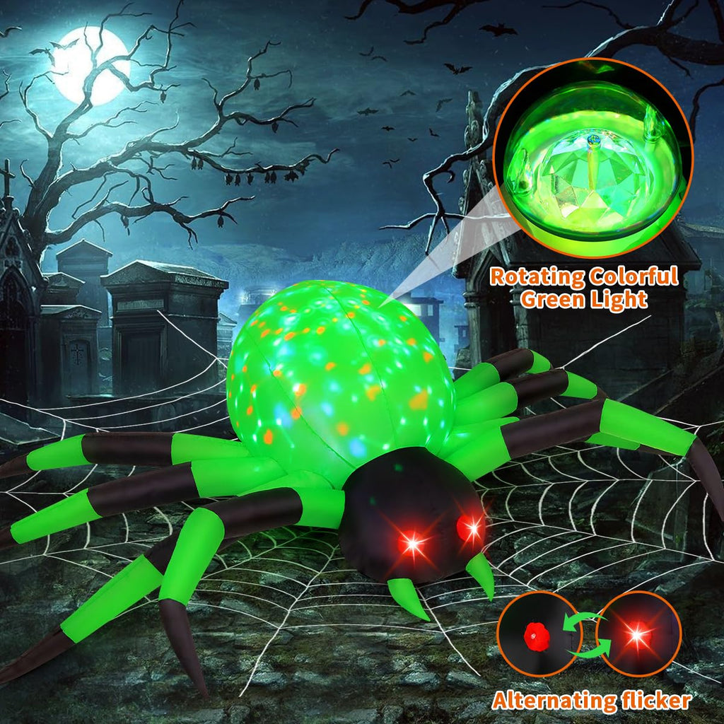 9FT Green Spider Yard Inflatables R55723
