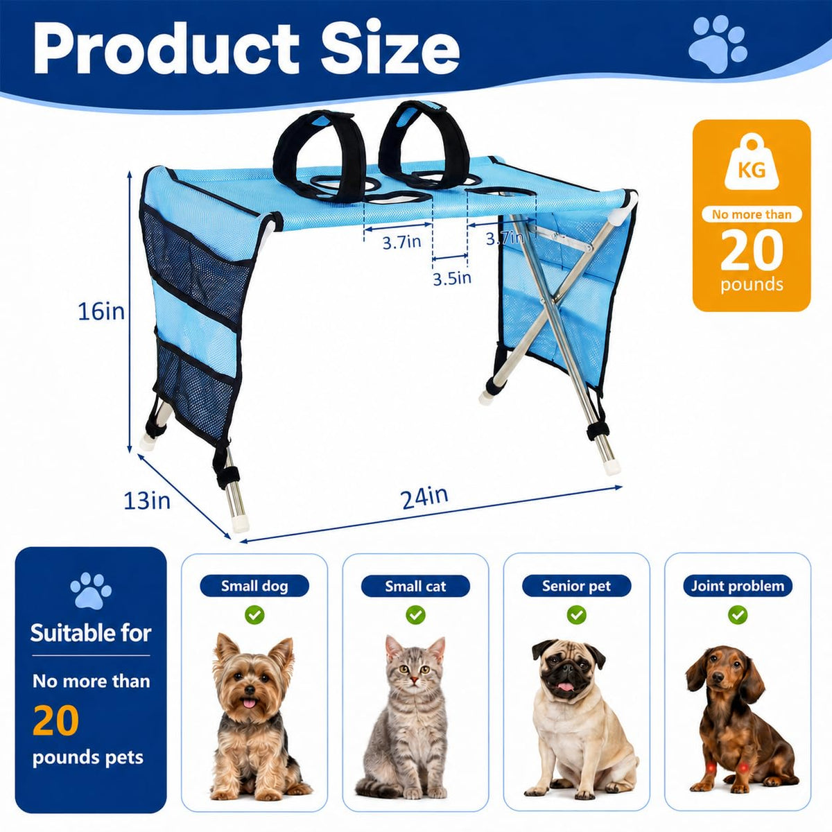 Pet Grooming Hammock with Stand K467437