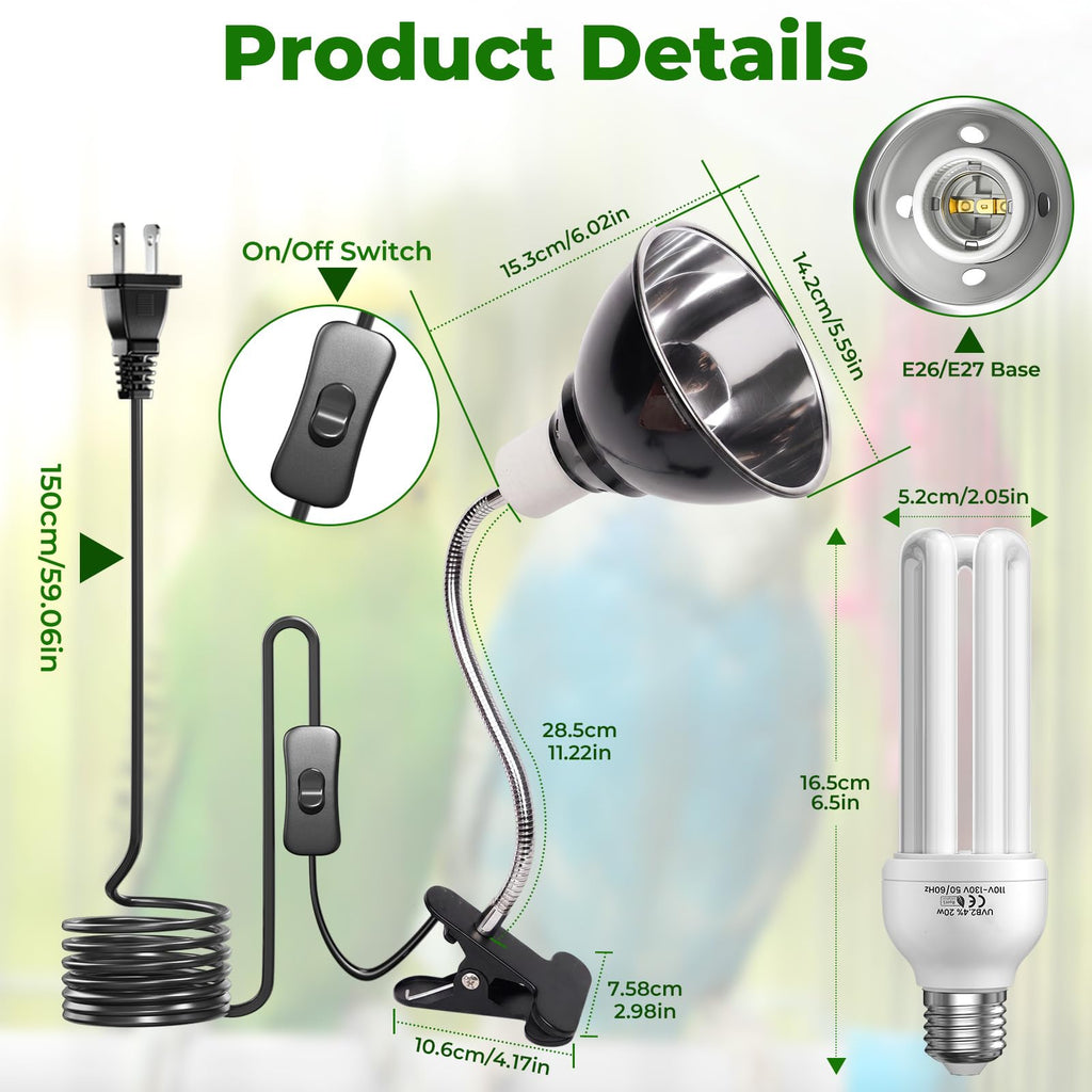 UVB Bird Cage Light Combo Kit J73976