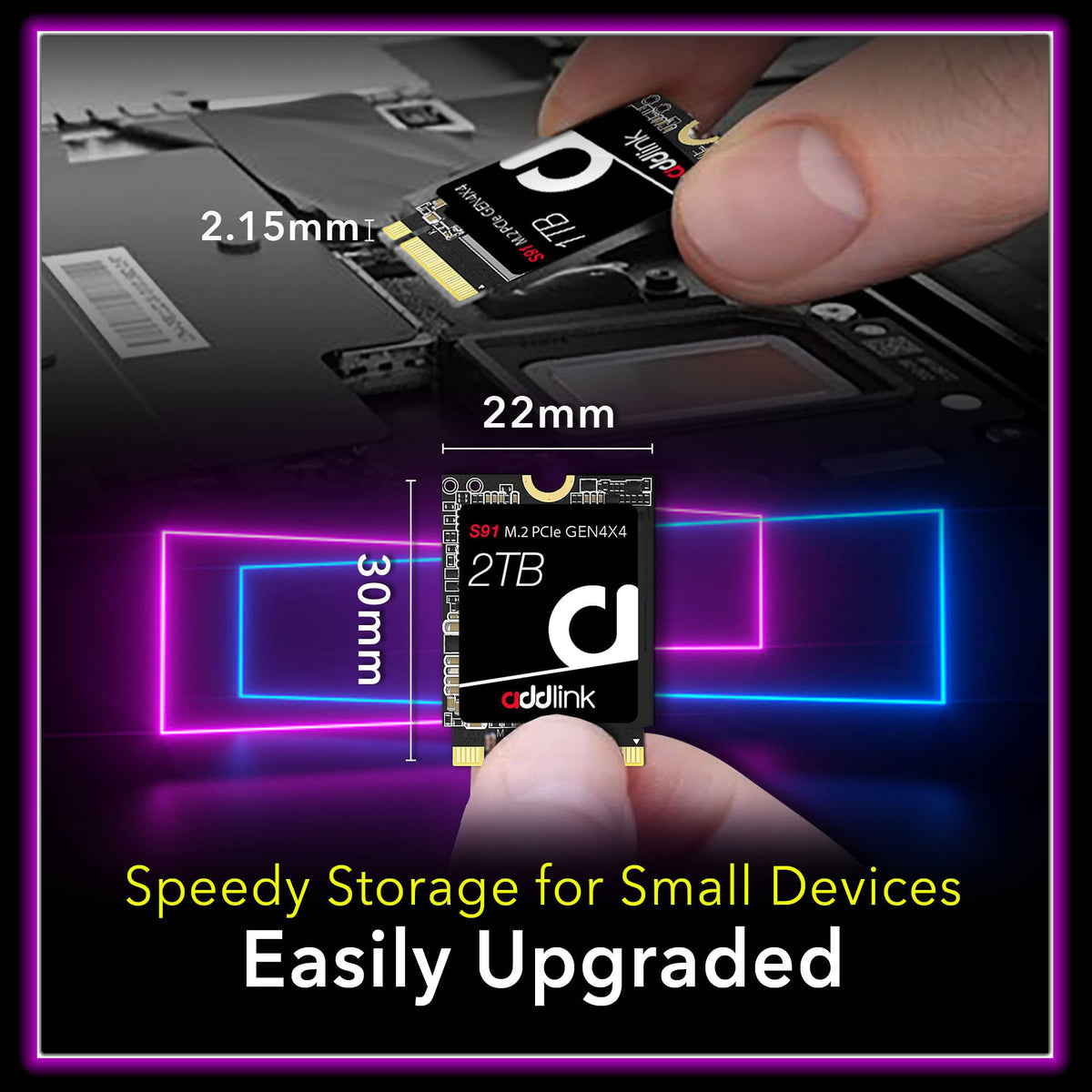 2TB 2230 NVMe PCIe Gen4x4 Internal SSD T40875