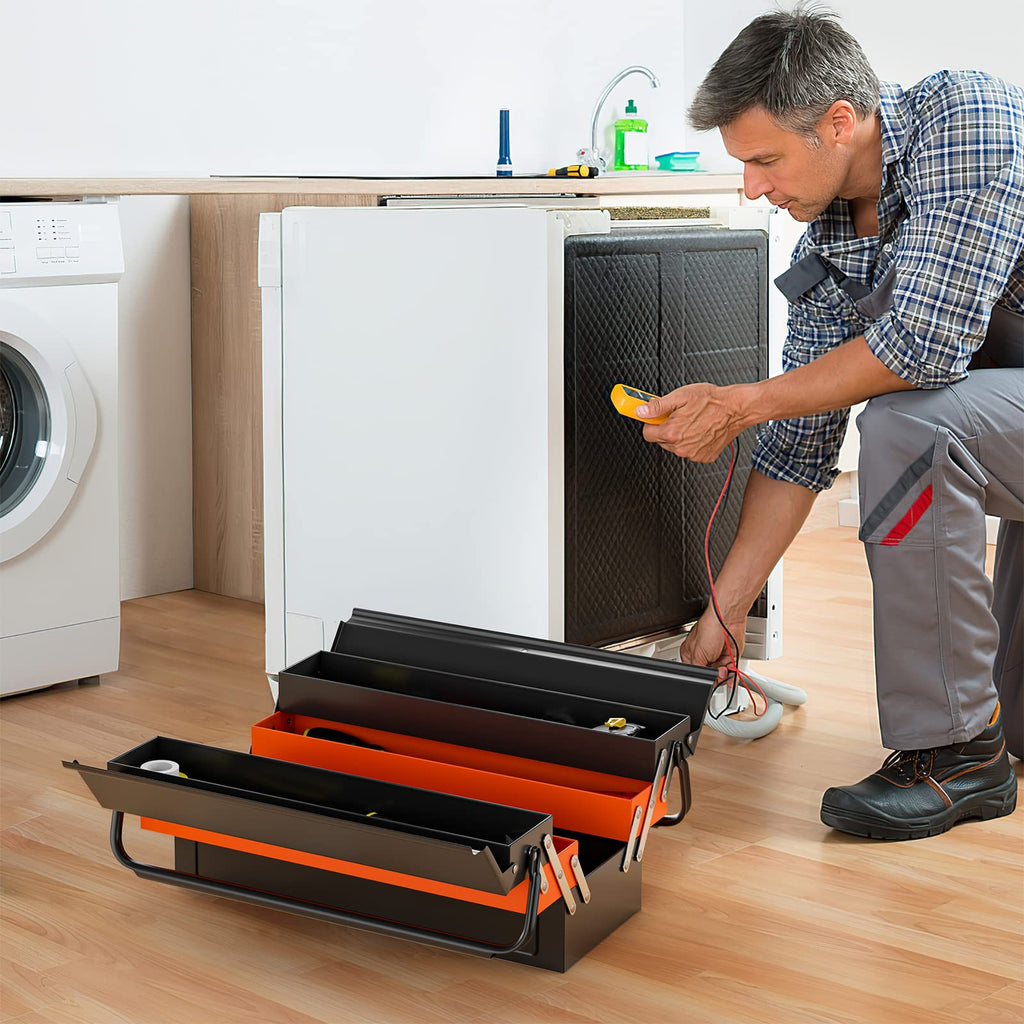 22-Inch 3-Layer 5-Tray Metal Tool Box F877