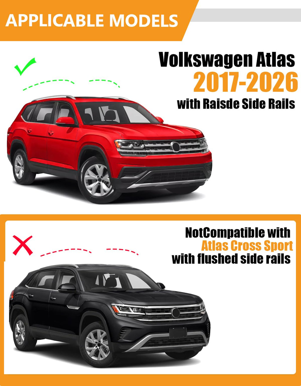 300lb Roof Rack Cross Bars Q741934