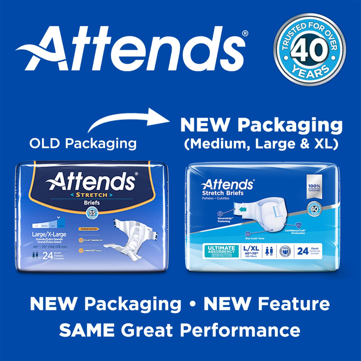 Large/X-Large Adult Incontinence Briefs 96 Ct R4941