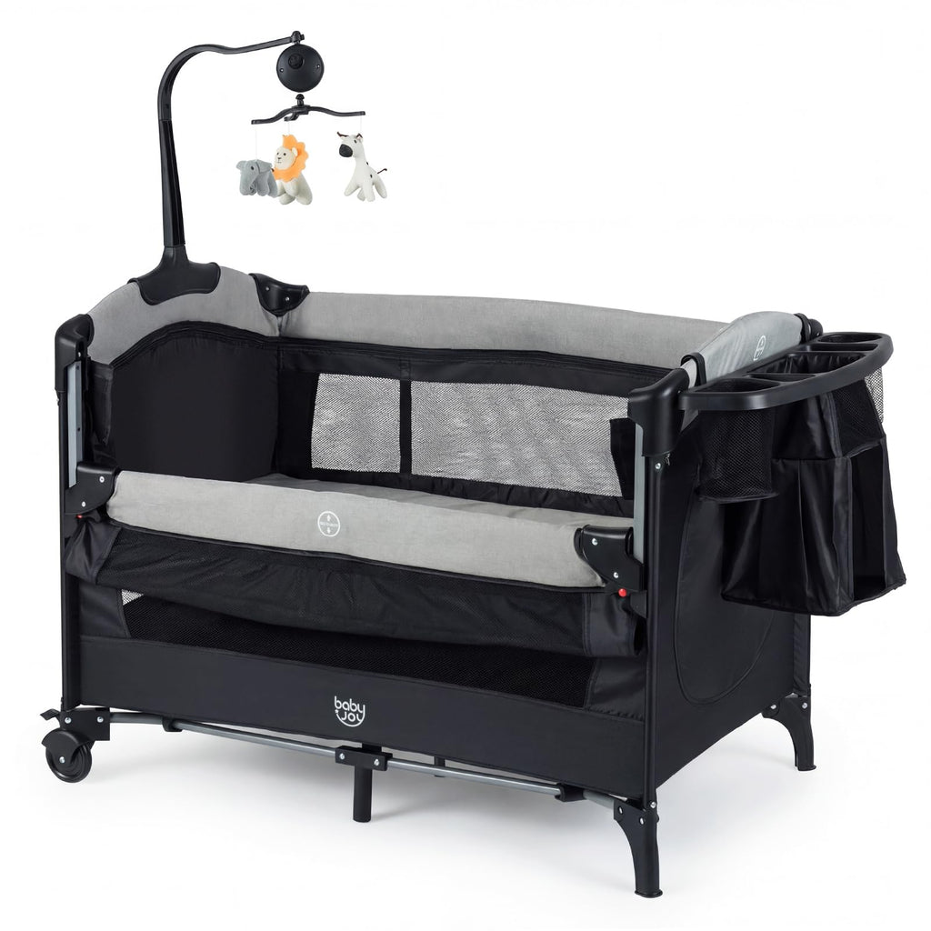 5-in-1 Pack and Play Bassinet Playard with Diaper Changer Q99814