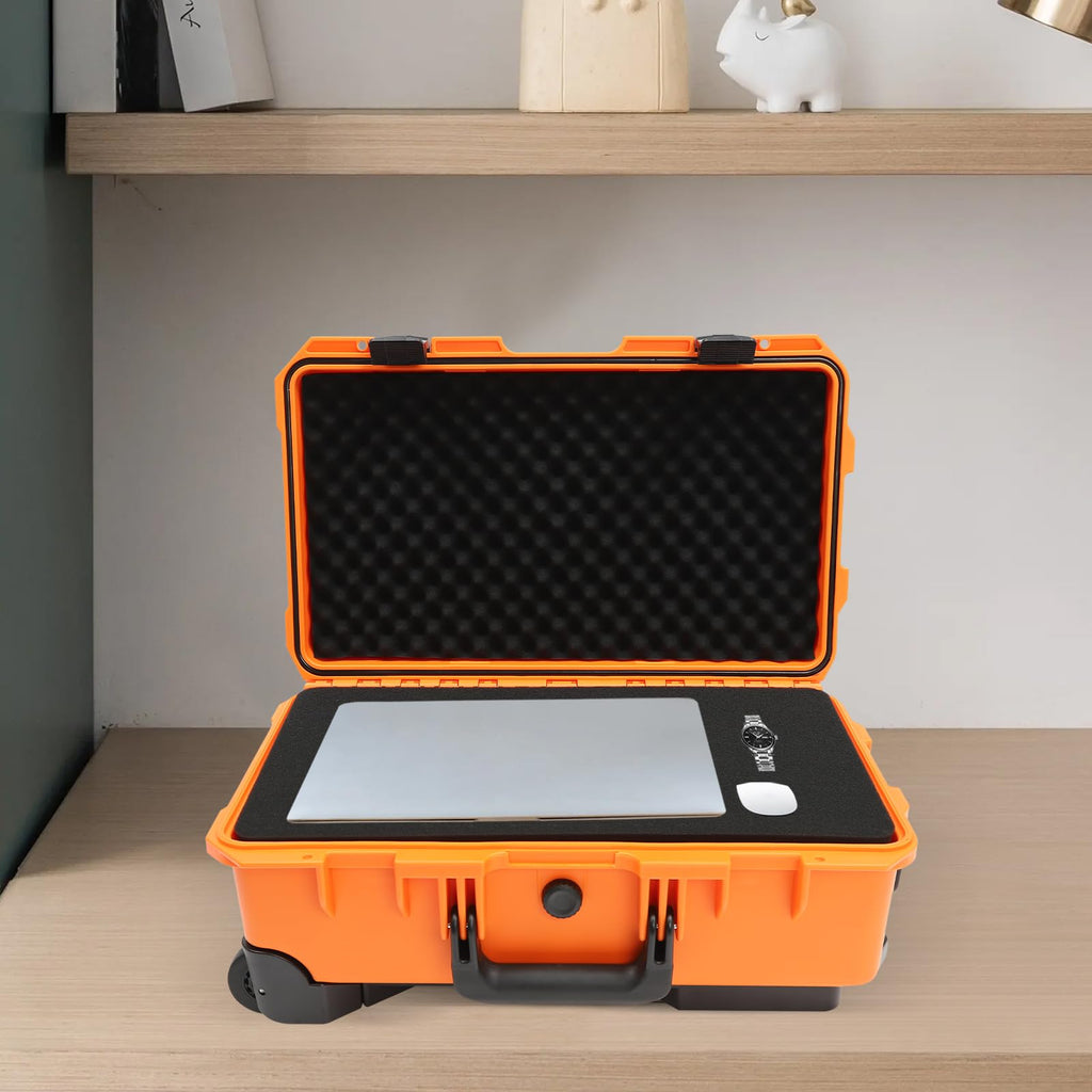 22" Rolling Waterproof Hard Case with Foam (Orange) A6558