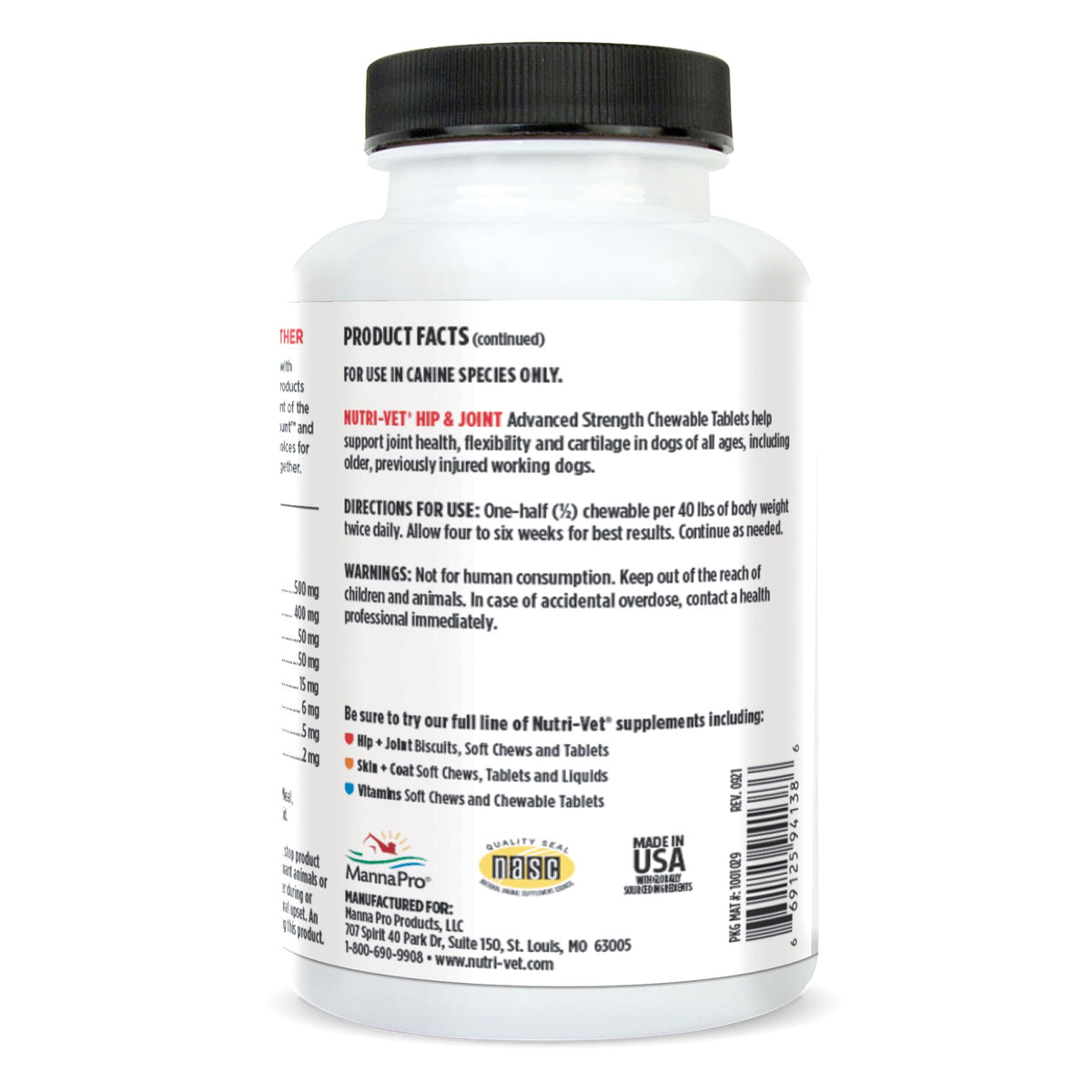 Glucosamine Chondroitin Dog Supplement 150 Ct V33518