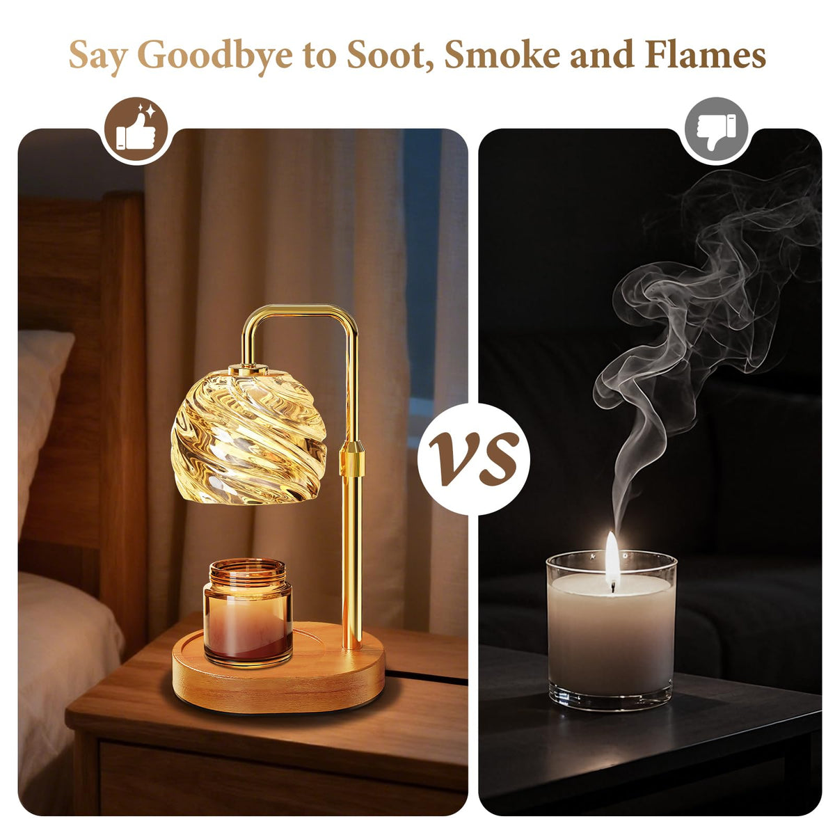 Candle Warmer Lamp with Timer Dimmable A75331