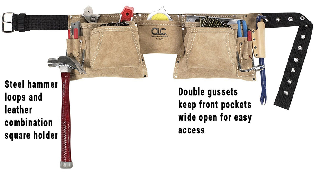 Heavy Duty Suede Work Apron, 12 Pocket V6854