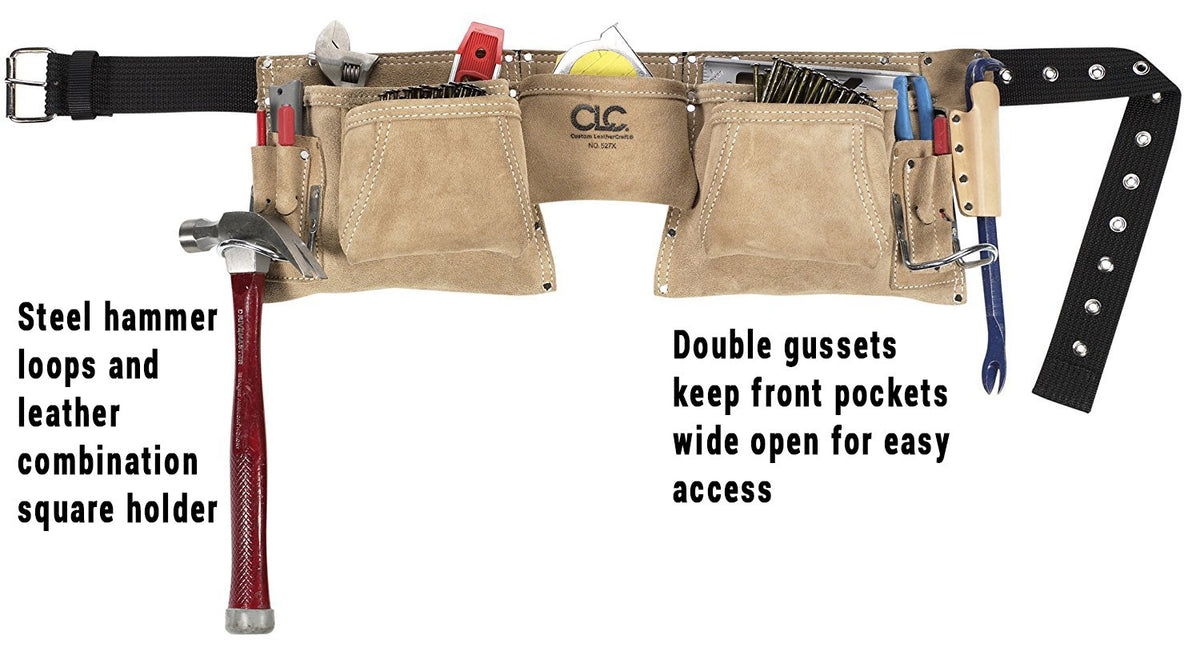Heavy Duty Suede Work Apron, 12 Pocket V6854