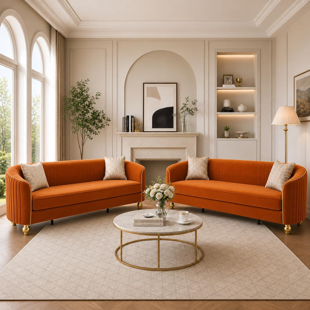 2-Piece Velvet Sofa Set E340