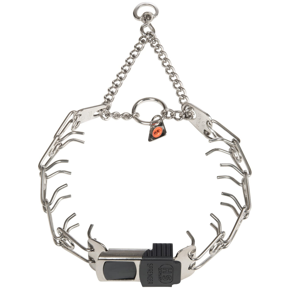 Adjustable Stainless Steel Prong Collar with Quick Release Buckle E989