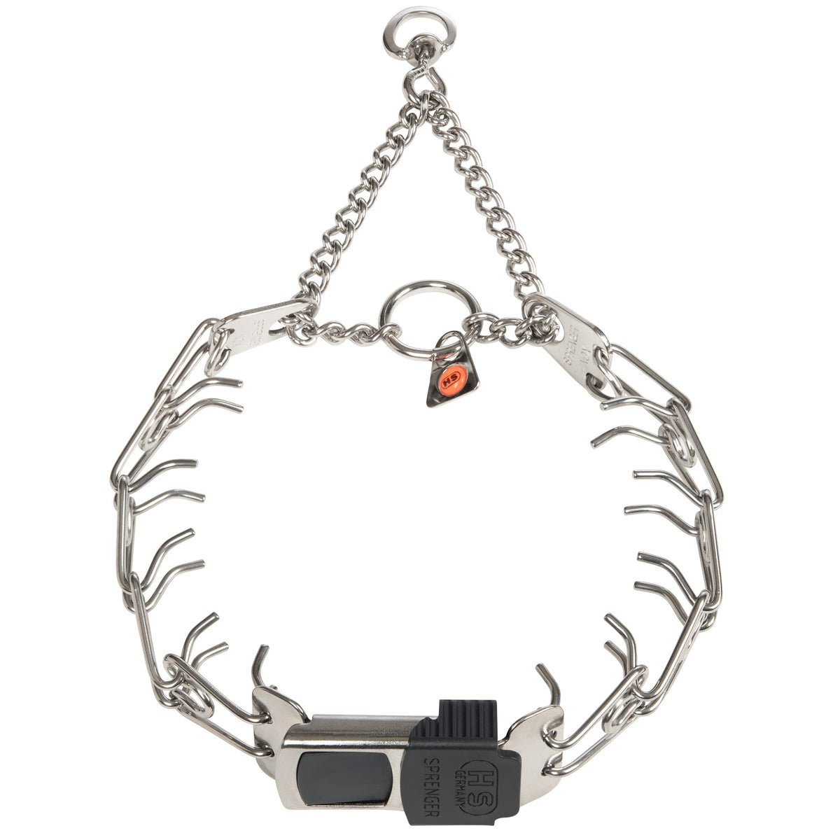 Adjustable Stainless Steel Prong Collar with Quick Release Buckle E989