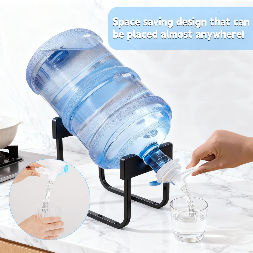 3-5 Gallon Water Jug Stand with Dispenser Valves I705038