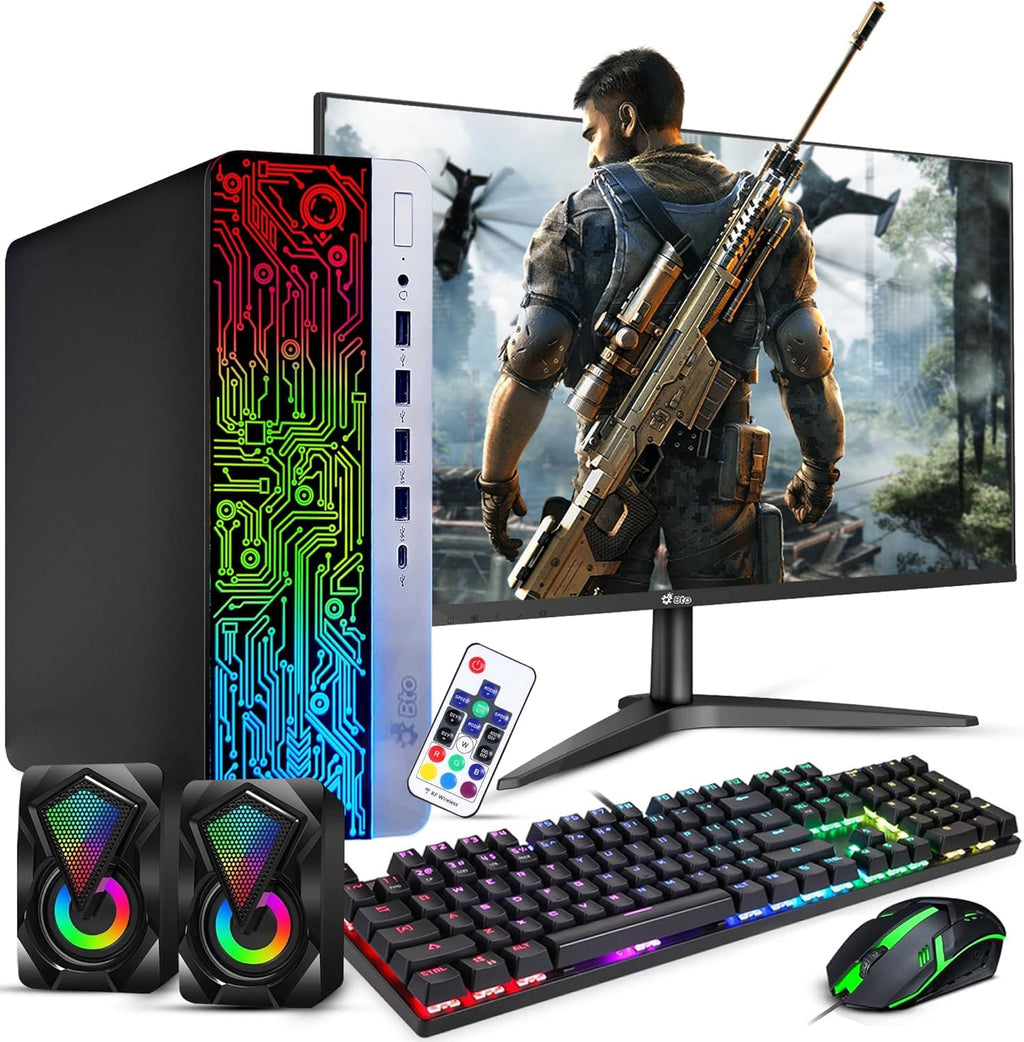 RGB Gaming Desktop PC Intel i5 16GB DDR4 512GB SSD GeForce GT 1030 B83384