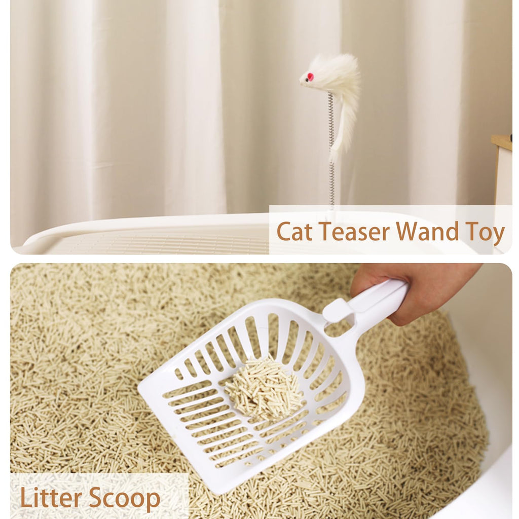 Molded Cat Litter Box with Scoop I8465