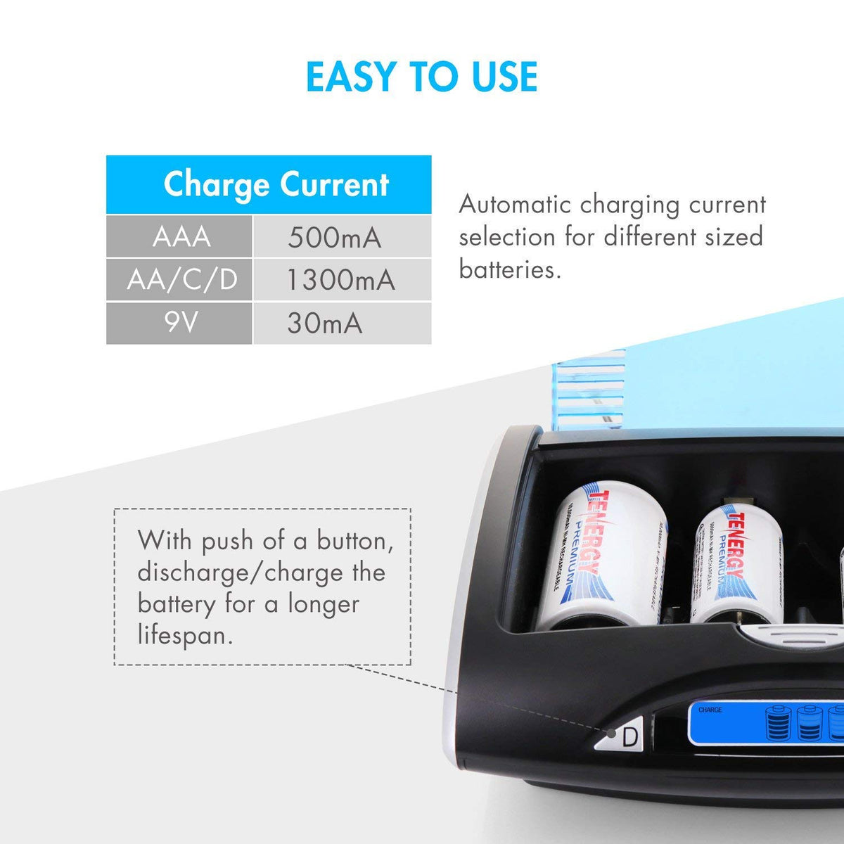 D Size Rechargeable Batteries N738