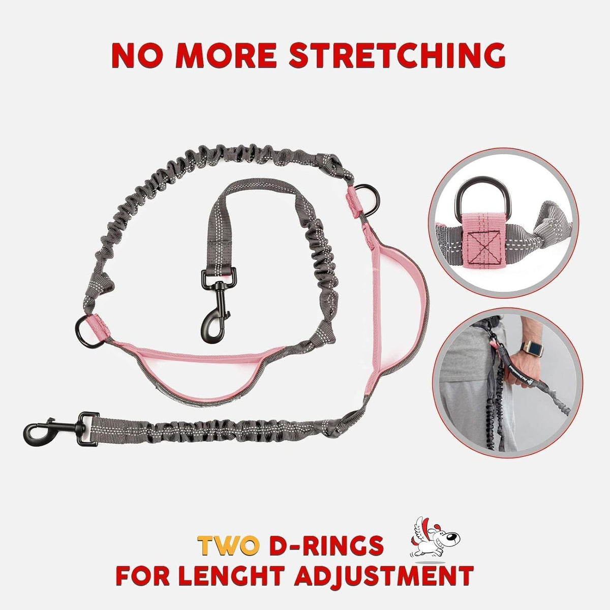 Hands Free Dog Leash and Poop Bag Dispenser F860
