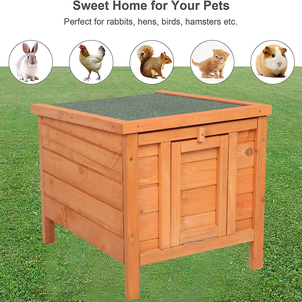 Weatherproof Wooden Cat House L17775