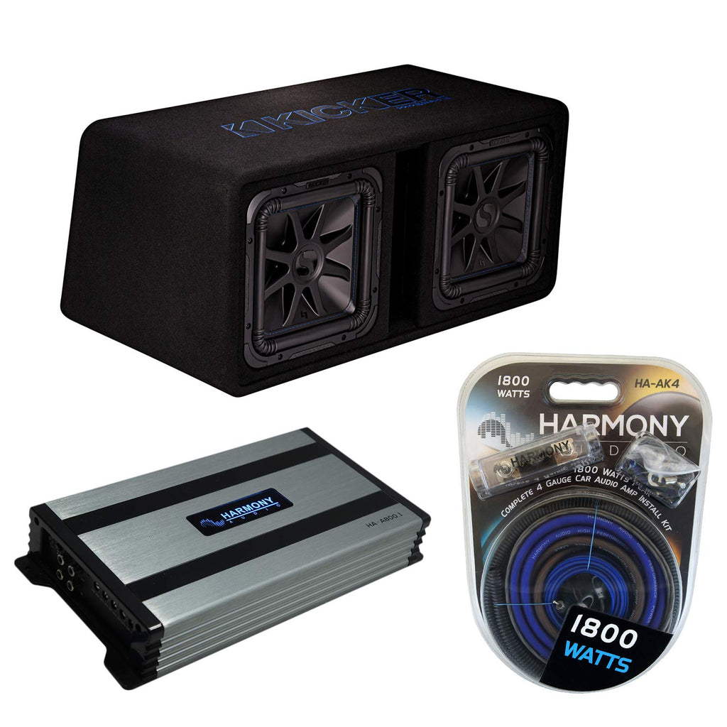 Dual 12" Loaded Sub Box Amp Kit G482