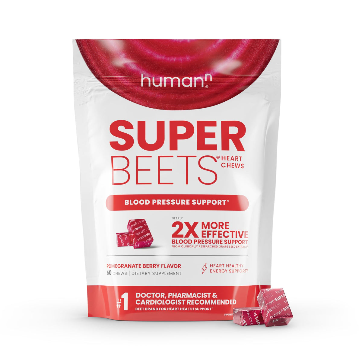 SuperBeets Heart Chews & SuperBerine Capsules O4352