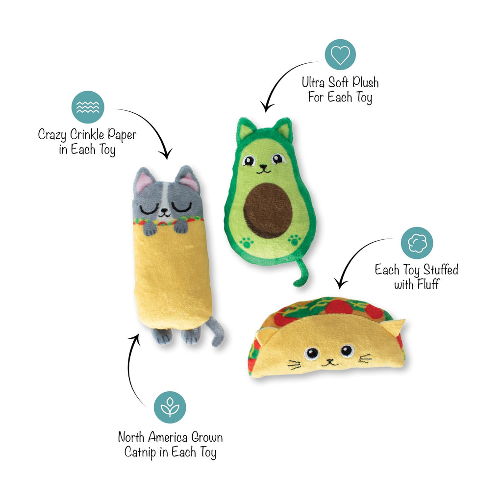 Plush Cat Toy 3 Piece Set H762