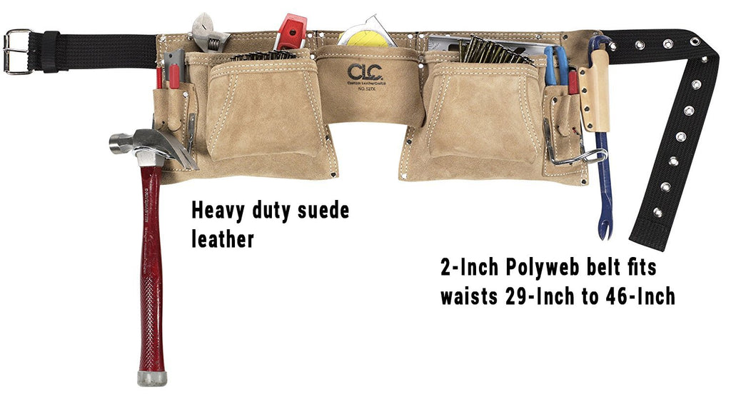 Heavy Duty Suede Work Apron, 12 Pocket V6854