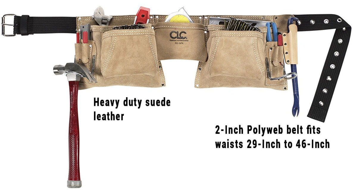 Heavy Duty Suede Work Apron, 12 Pocket V6854